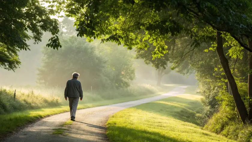 A person enjoying a walk, thanks to the best alpha lipoic acid supplement for nerve damage.