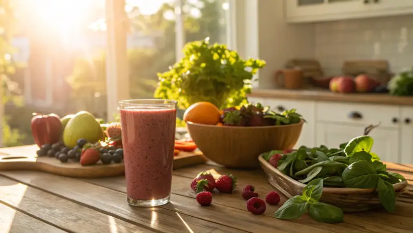 A healthy smoothie with alpha lipoic acid and B vitamins for nerve support.