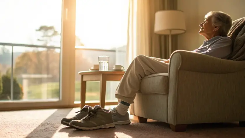 A person feeling relief from neuropathy, a common result in alpha lipoic acid reviews.