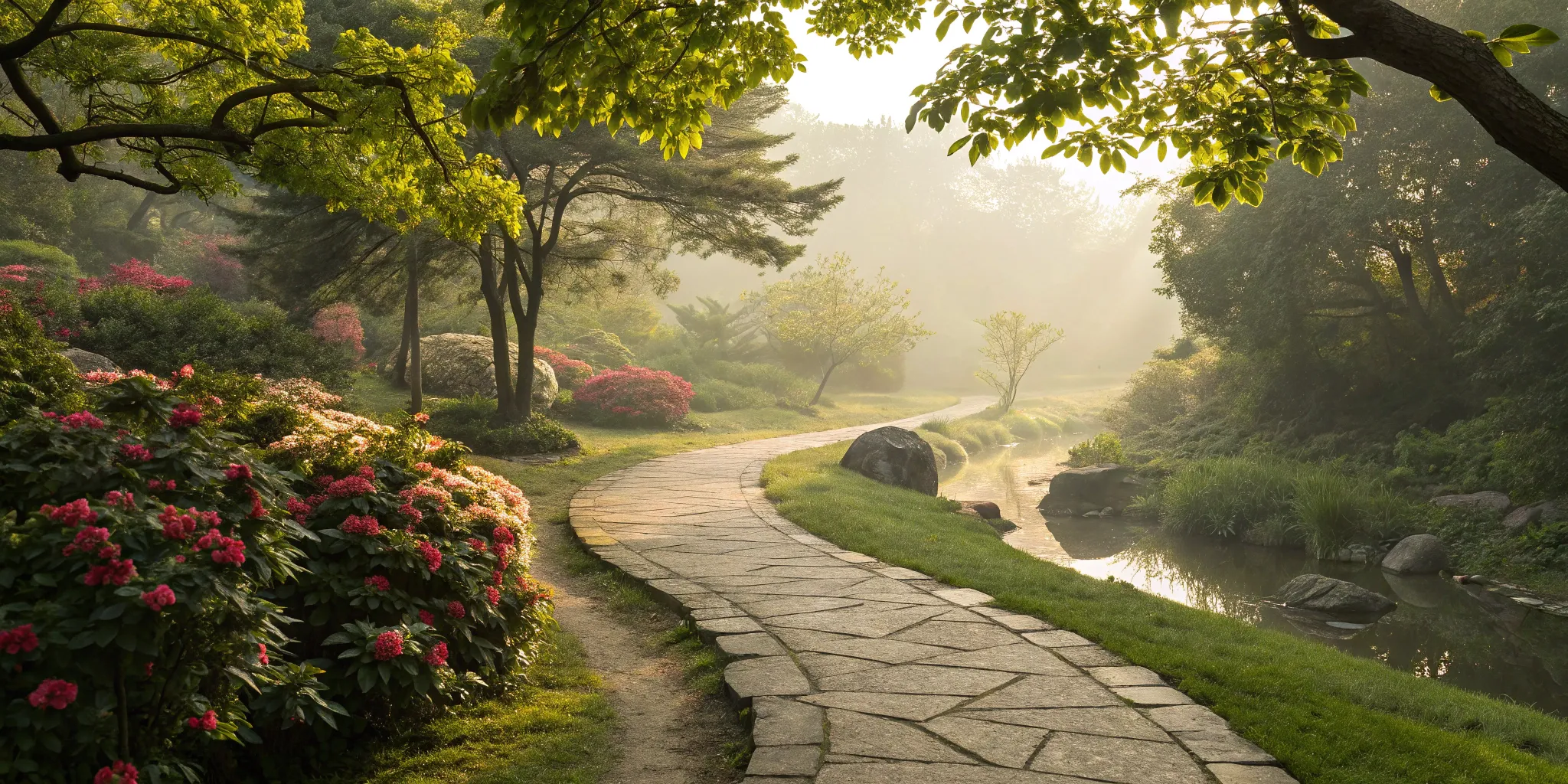 Garden path for walking, a home remedy for poor circulation in legs.