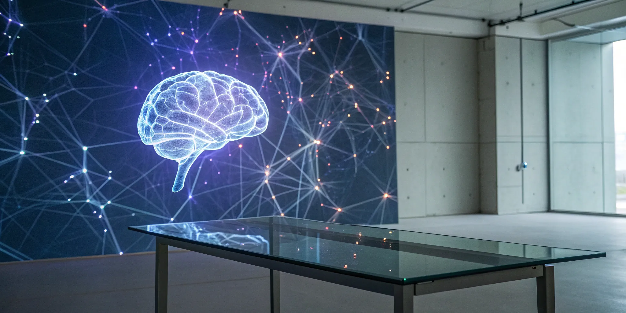 A digital brain's neural network, showing the choice between taking B12 or B complex for neuropathy.