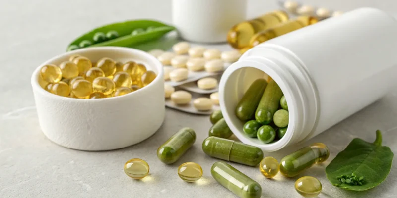 PEA and alpha lipoic acid capsules and softgels for neuropathy.