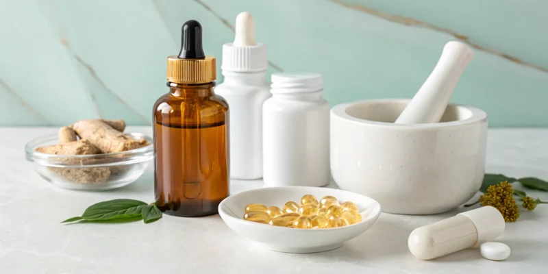 A selection of the best supplements for neuropathy pain relief.