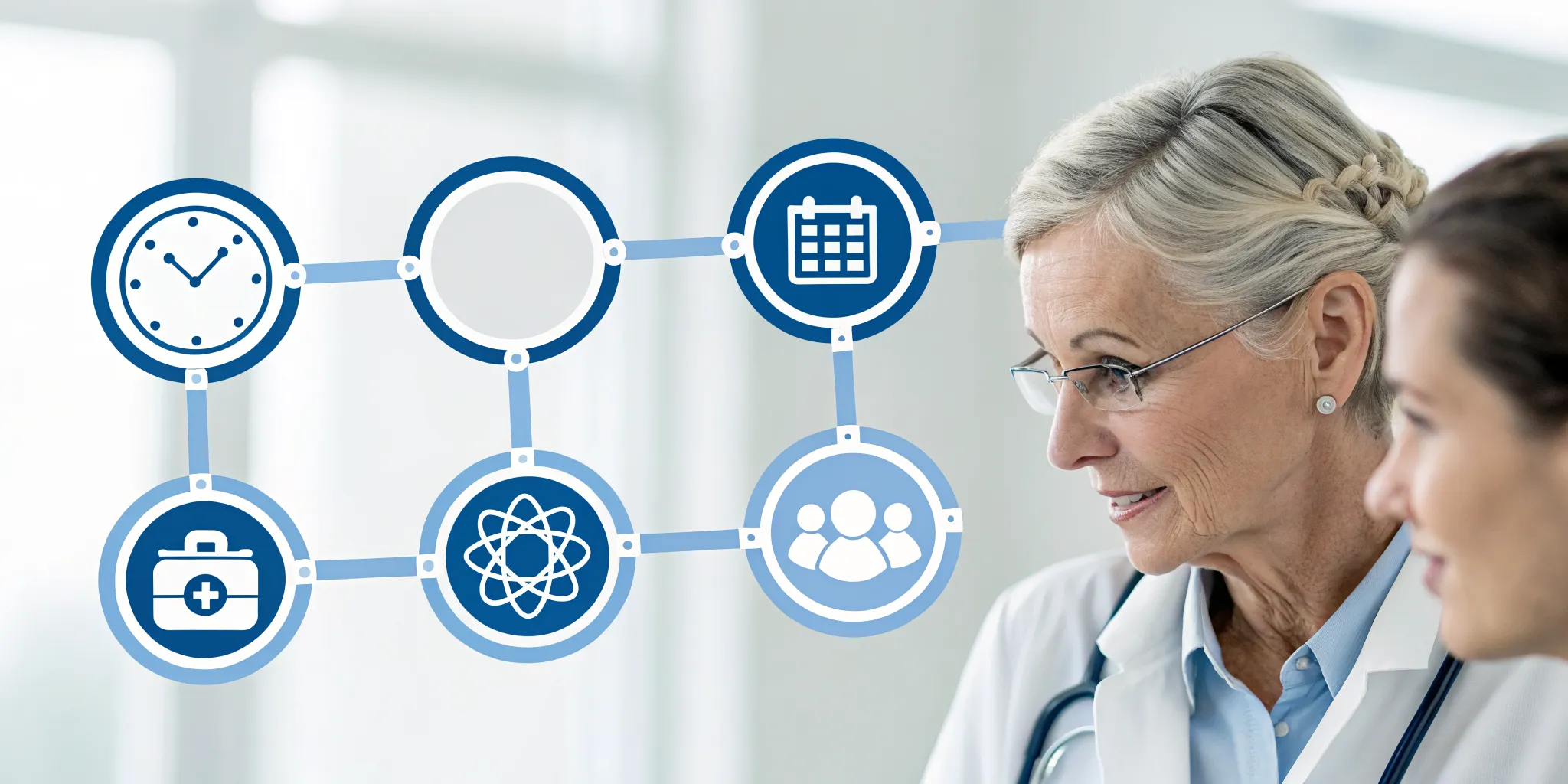 Two doctors discussing the timeline for how long B vitamins take to help neuropathy.