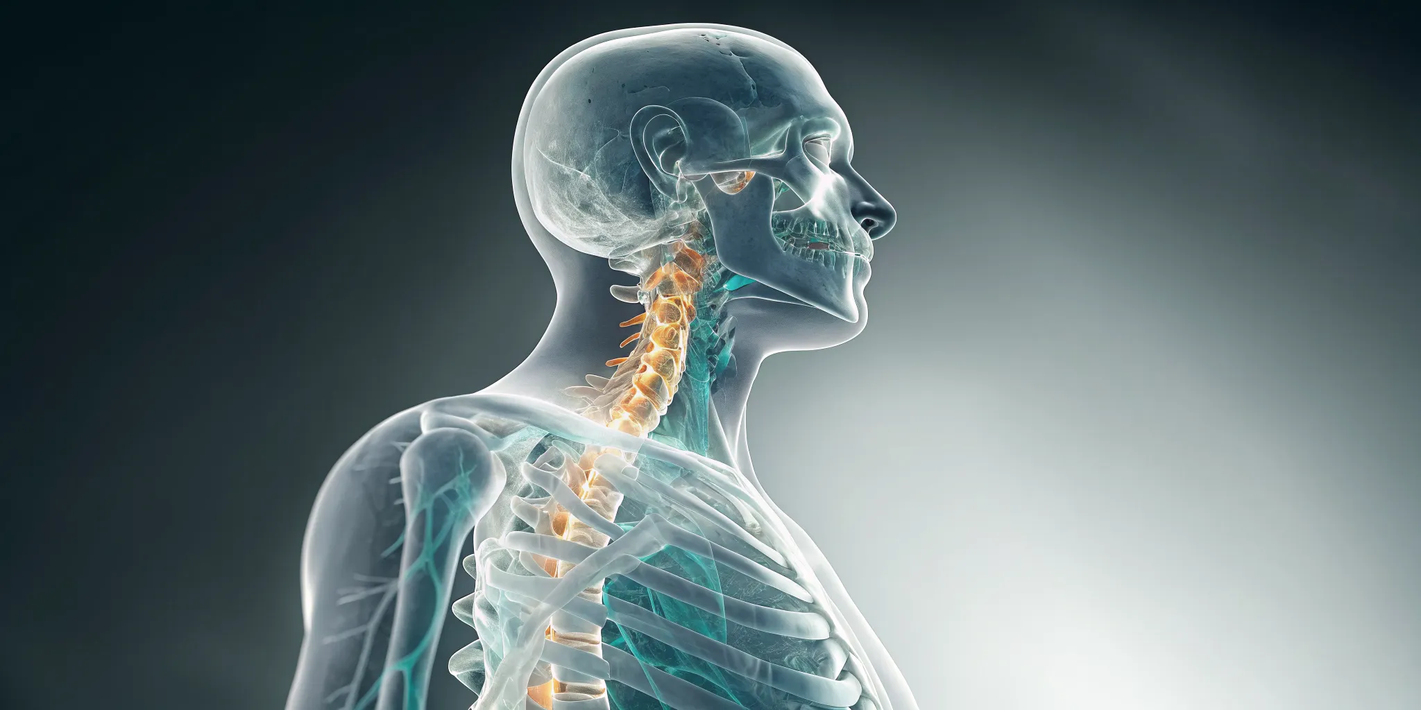 Anatomy of a compressed nerve in the spine, a condition with distinct healing signs.