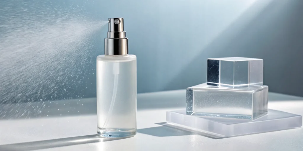 A fast-acting nerve relief spray being applied for targeted relief.