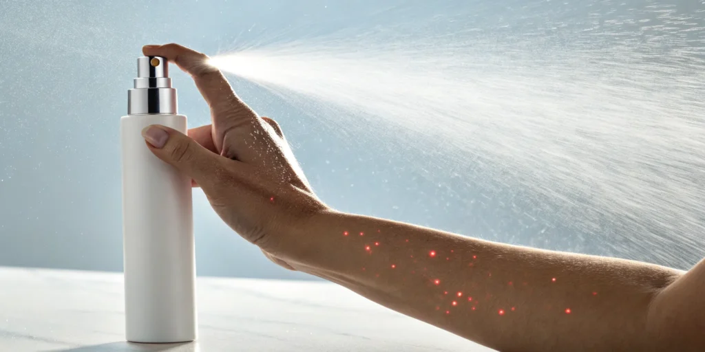 How a nerve relief spray works by being applied directly to the skin for fast relief.