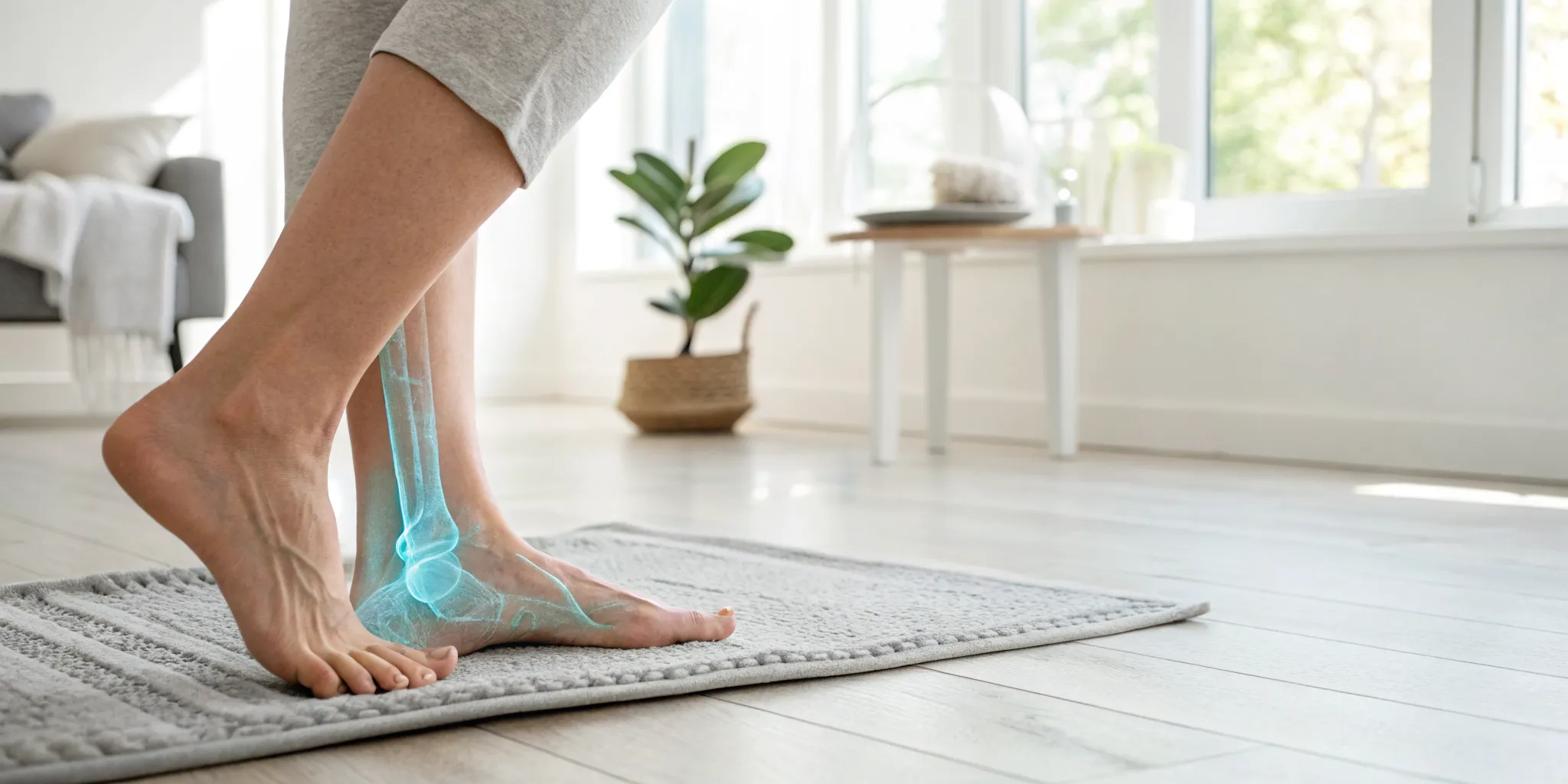 Feet with highlighted nerves, a visual concept for how to reverse nerve damage naturally.